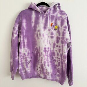 Spongebob Squarepants, Purple Tie-Dye FUN Hoodie Sweatshirt, M